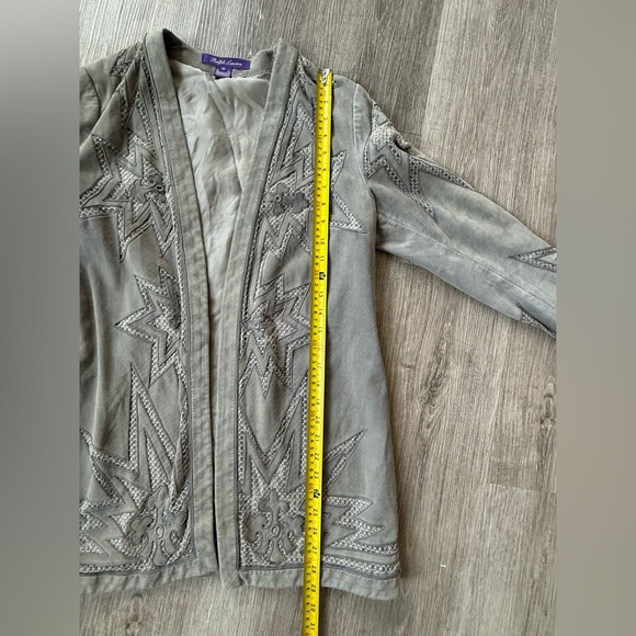 Ralph Lauren Collection Purple Label Suede Jacket Lace Detail Rare - Picture 12 of 15